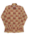 Weicher heller Sommer: Roter gelber Madras-Fleck