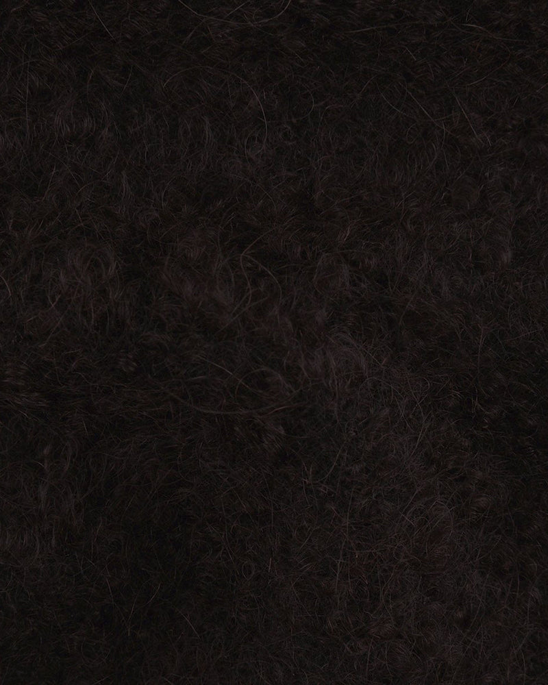 ETHomas: Dunkelbraune Slubby-Mohair-Jacke