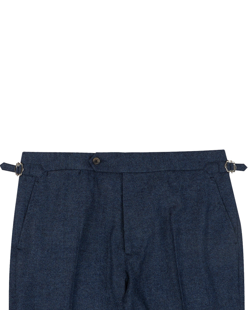 EThomas Prussian Blue Harringbone