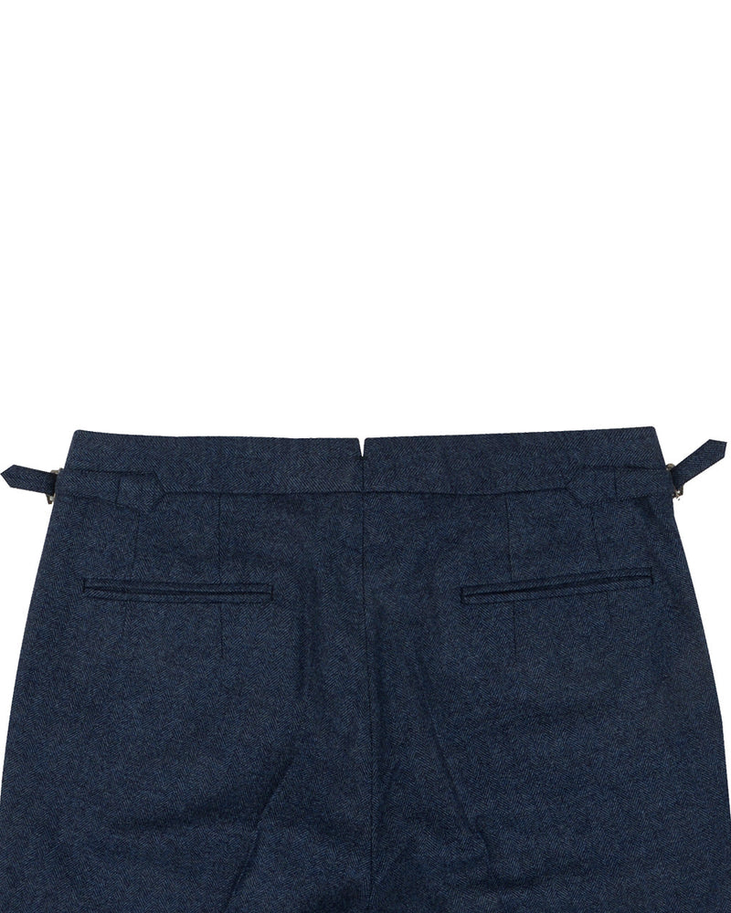 EThomas Prussian Blue Harringbone