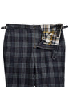 Karierte Hose aus blaugrüner Wolle von Cerruti