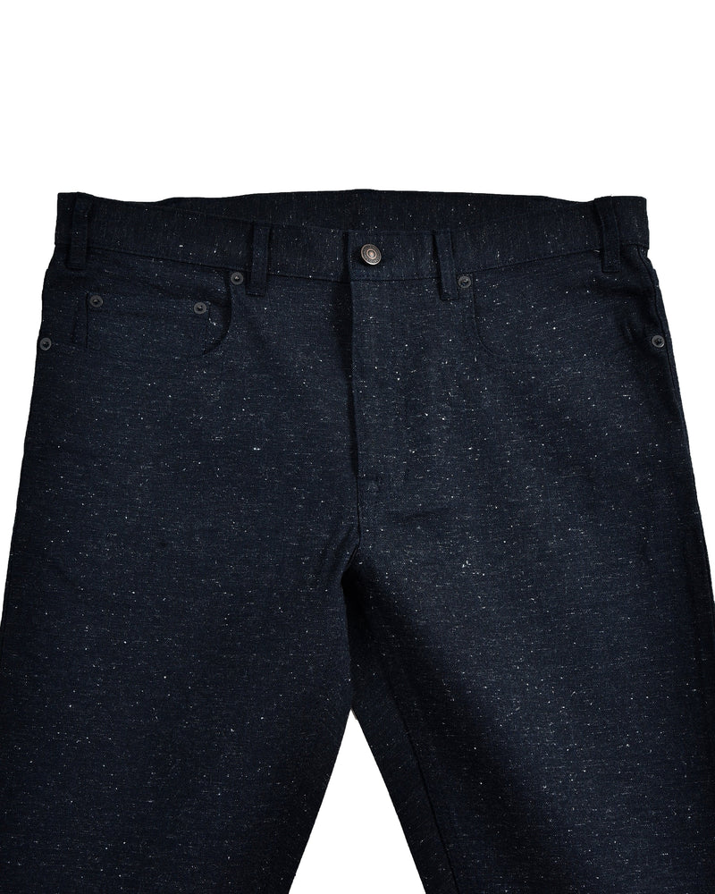 Denim: Navy Stretch Slub Jeans