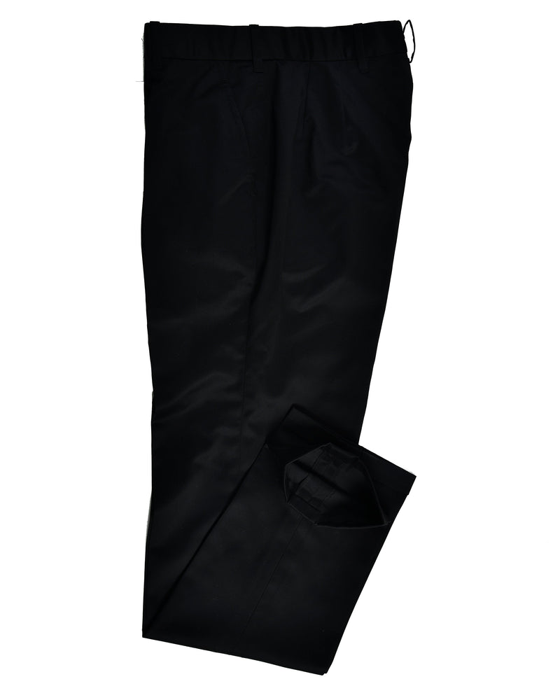 Schwarze Twill-Anzughose