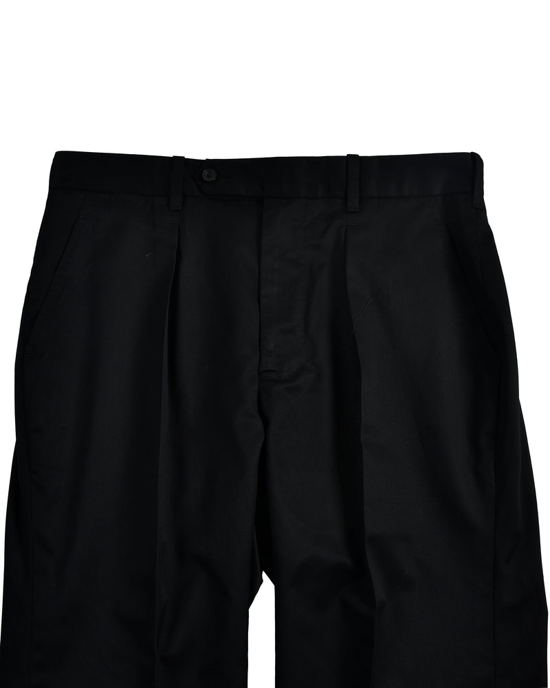 Schwarze Twill-Anzughose