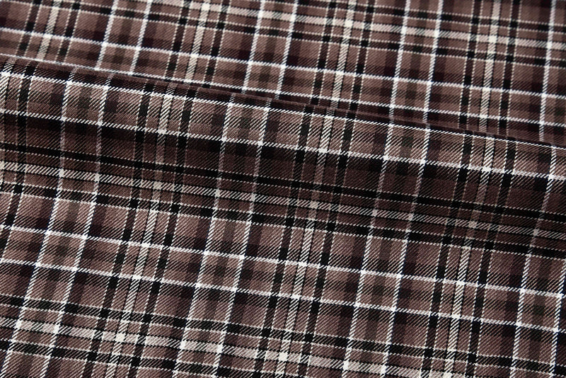 Twill-Karos in Brauntönen