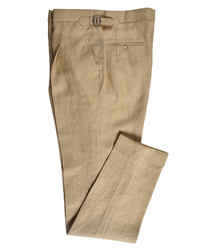 Goldene Leinenhose