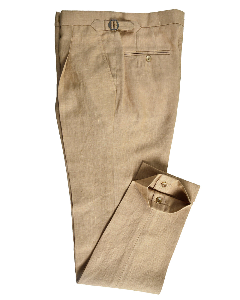 Goldene Leinenhose