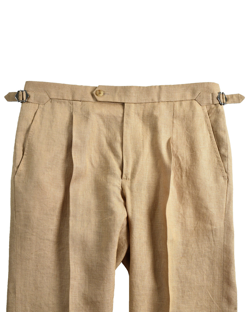 Goldene Leinenhose
