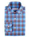 Blue Peach Navy Madras Checks