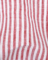 Linen: Red White Candy Stripes