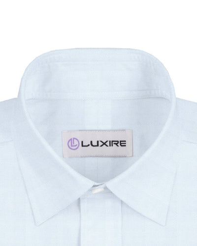 Grandi and Rubinelli Baby Blue Herringbone