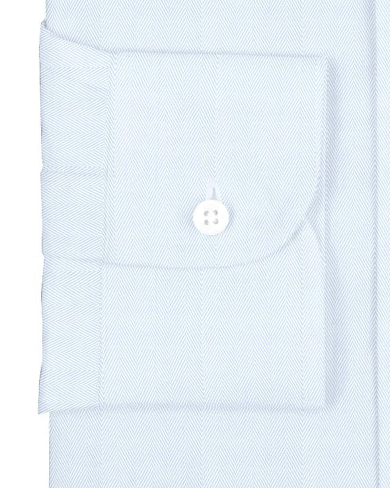 Grandi and Rubinelli Baby Blue Herringbone