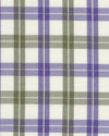 Purple Green Cream Twill Tattersall