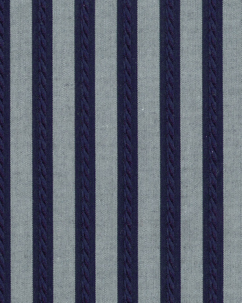 Graues marineblaues 120/2-Hemd mit bengalischen Streifen