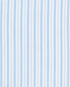 Muave Blue Stripes on White Silk