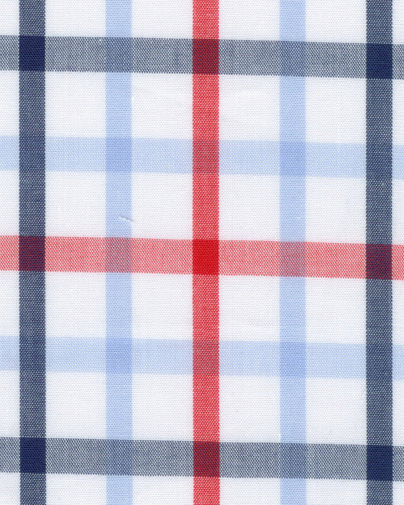 Red Navy Big Tattersall Shirt
