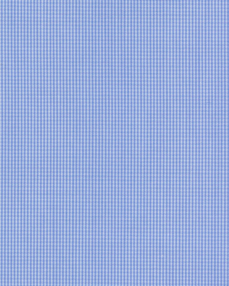 Blaues Mikrokaro-Hemd im 60er-Jahre-Stil