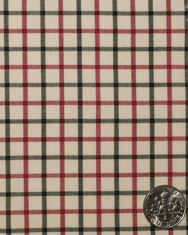 Country Checks Rot Schwarz Creme
