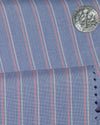 Monti Shadow Stripes On Blue End-on-End