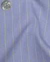 Yellow Pin Stripes on Blue End on End