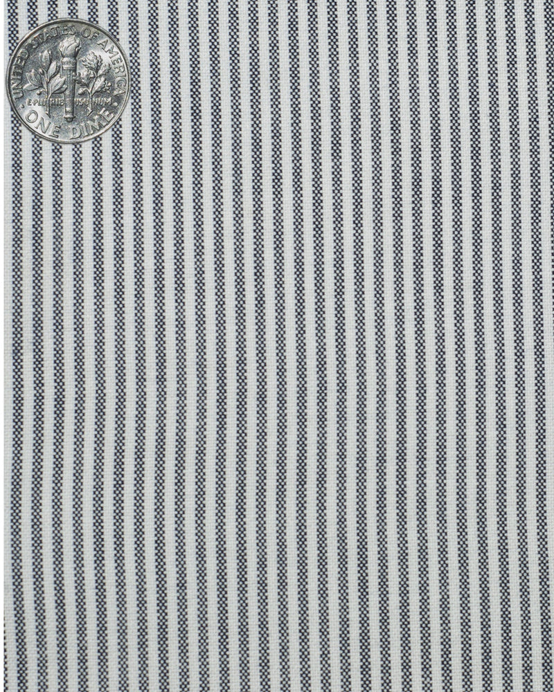 Schwarzes Kleid Streifen Oxford