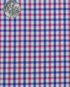 Rosa blauer kleiner Gingham