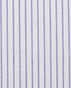 Chemise à rayures bleu marine, blanches et grises