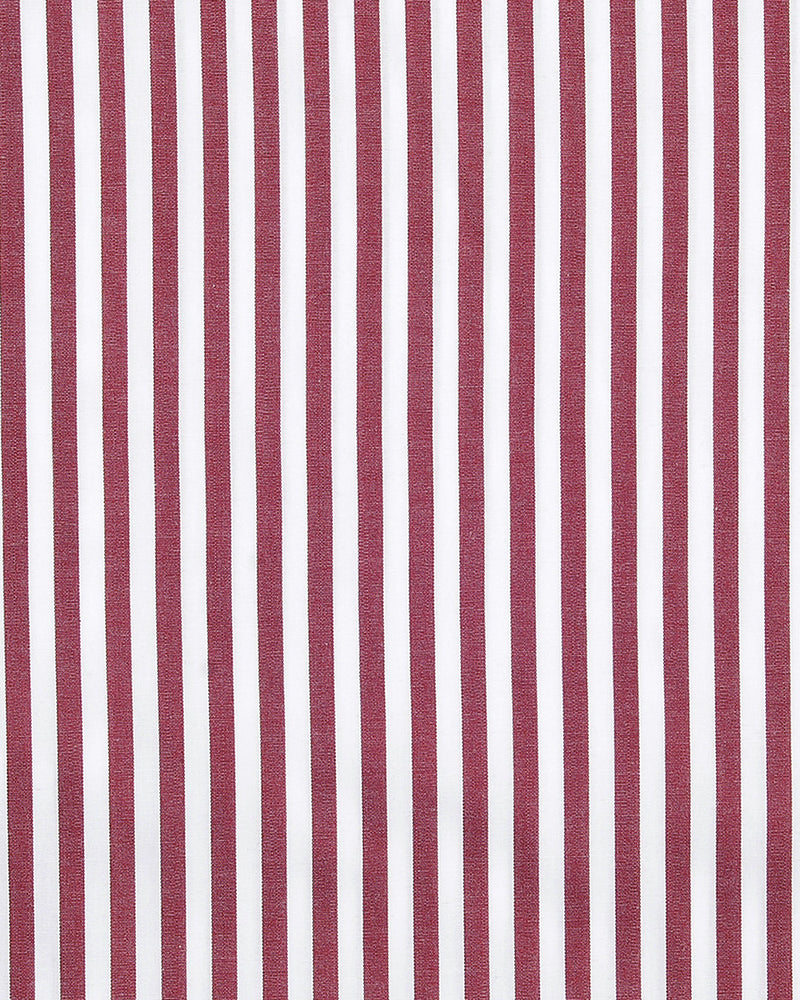 Maroon Red Stripes Shirt