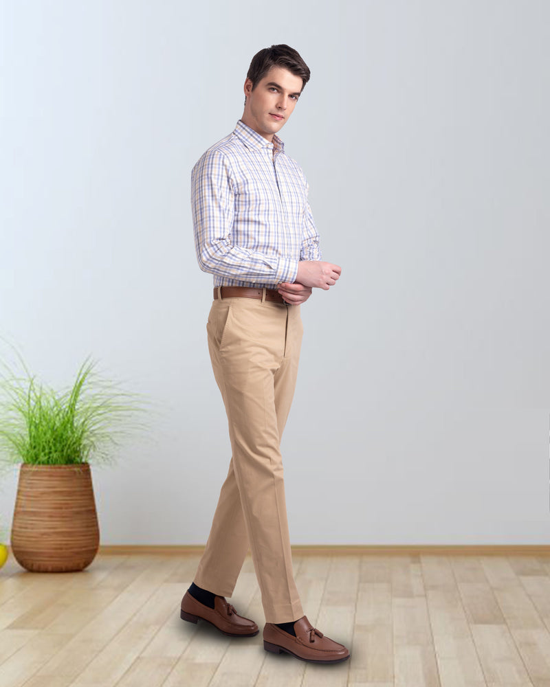 Beige Anzughose „Genua“
