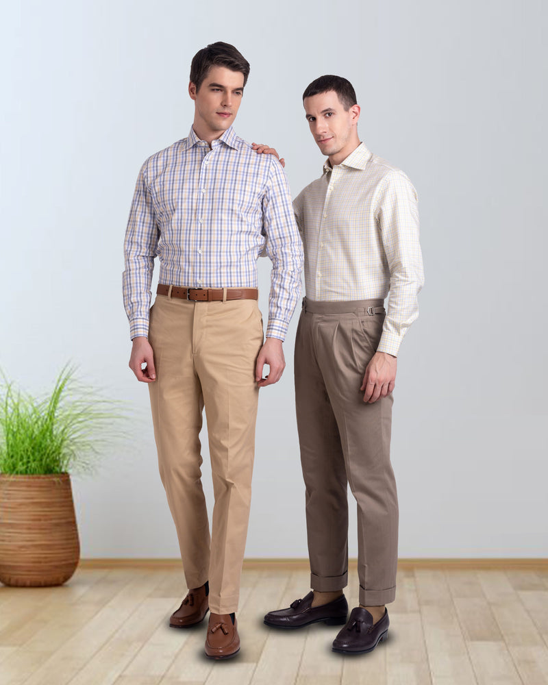 Beige Anzughose „Genua“