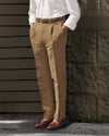 Linen Fresco Golden Brown Dress Pant