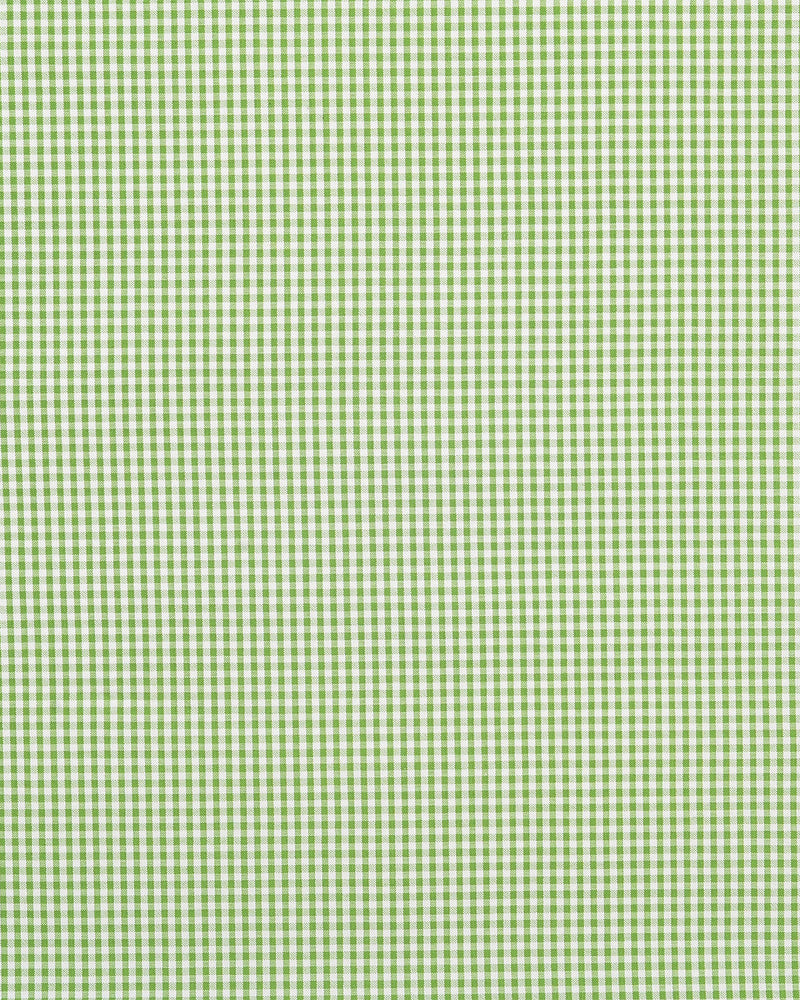 Grünes, kleines Gingham-Seersucker-Hemd