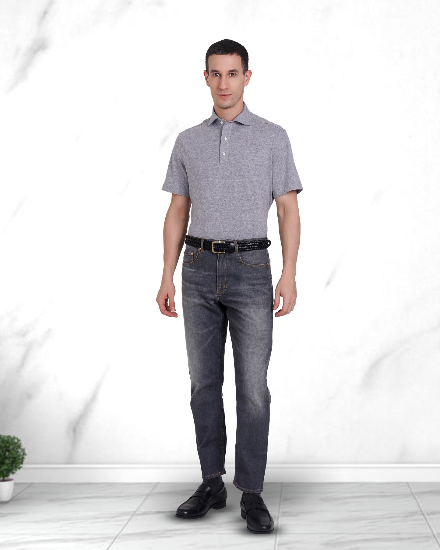 EZS Grey Soft Polo