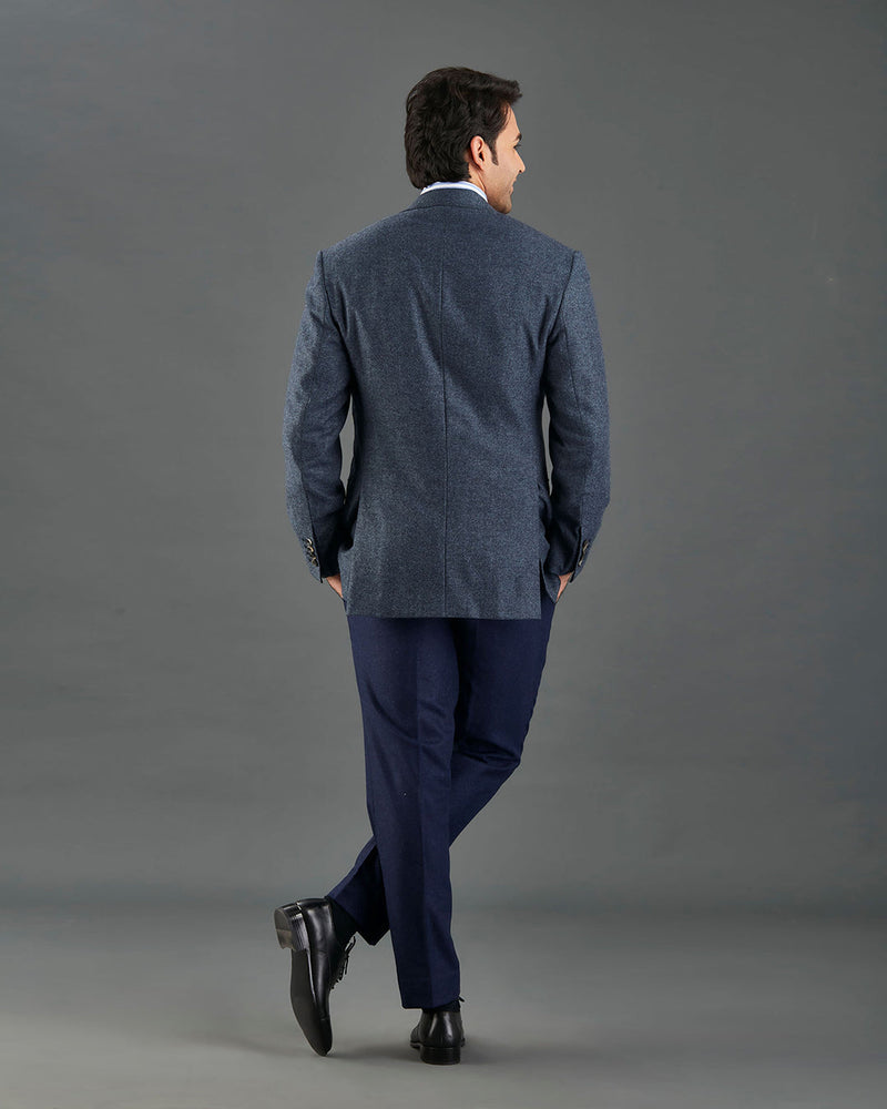 Veste à chevrons bleu de Prusse Ethomas