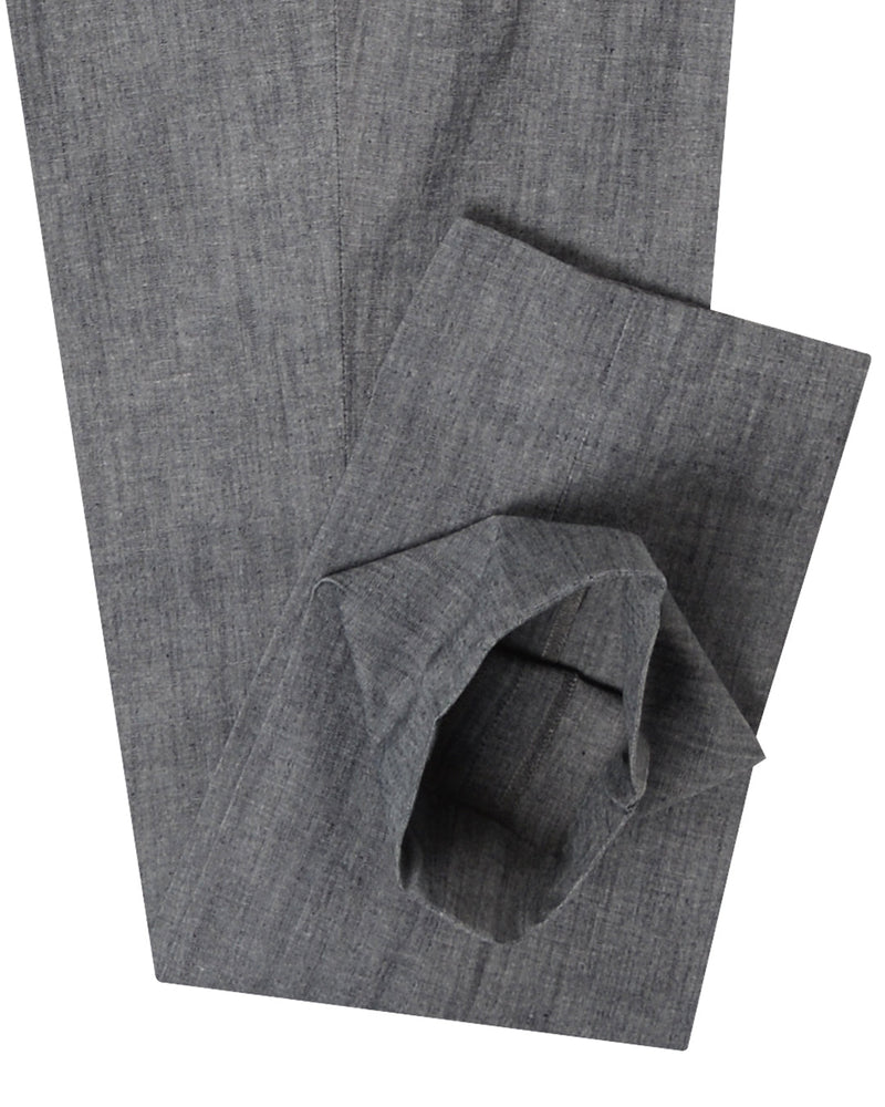 Chambrey aus dehnbarem Denim in Indigoblau