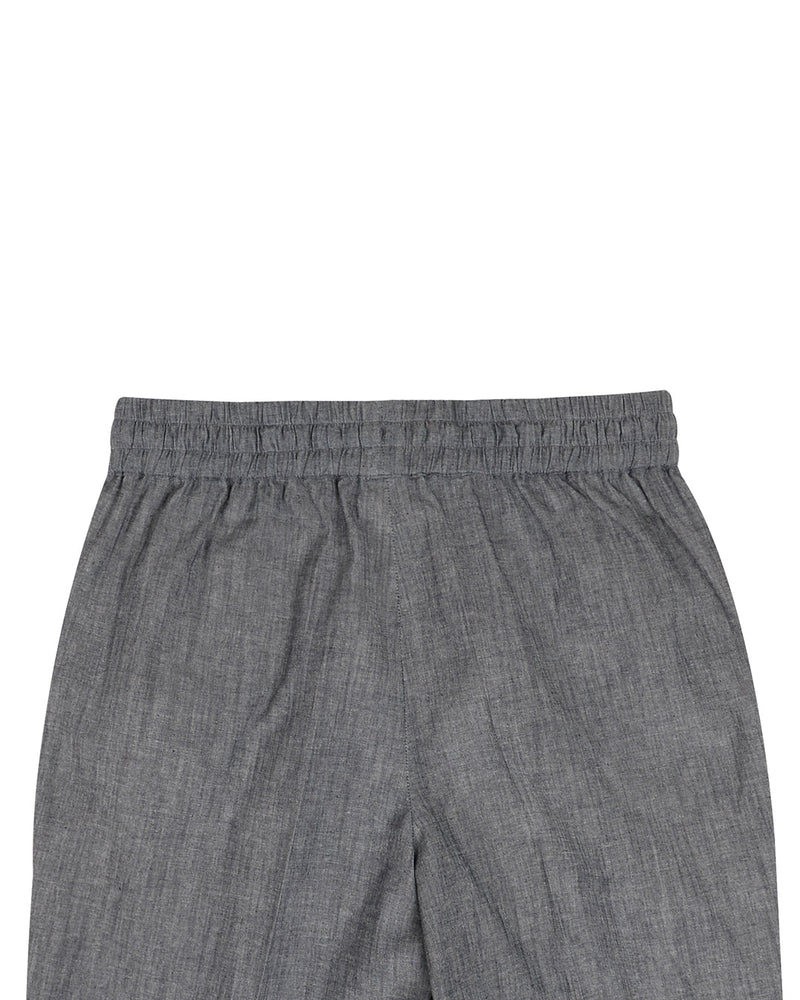 Chambrey aus dehnbarem Denim in Indigoblau
