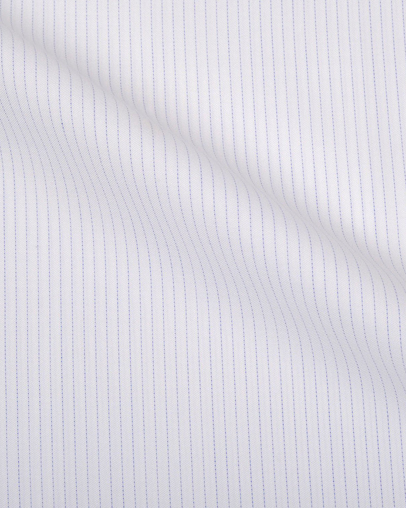Brembana White Chalk stripes Shirt