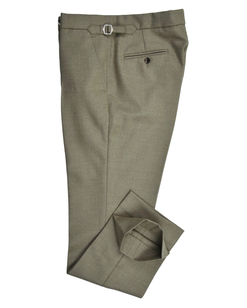 Dugdale Olive Wollflanell-Anzughose