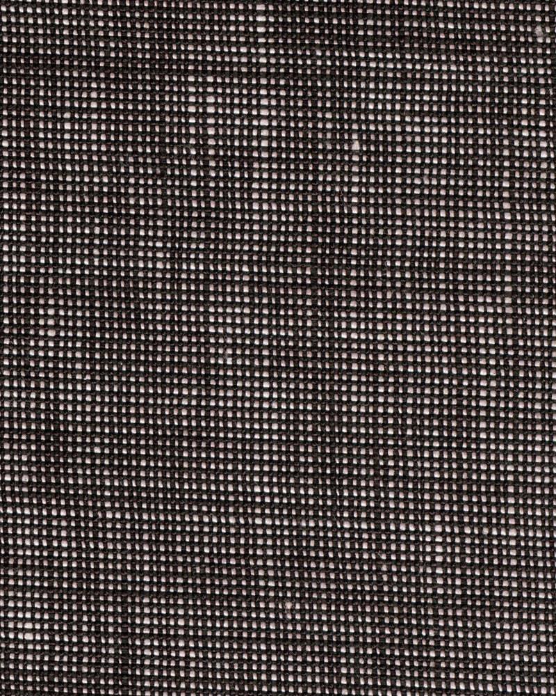 Dunkelbrauner Leinen-Chambray