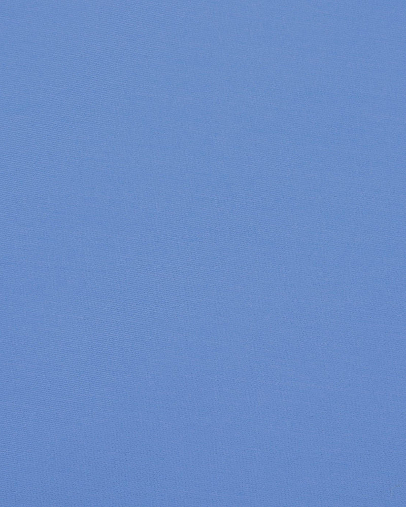 Blue Satin Dress Shirt