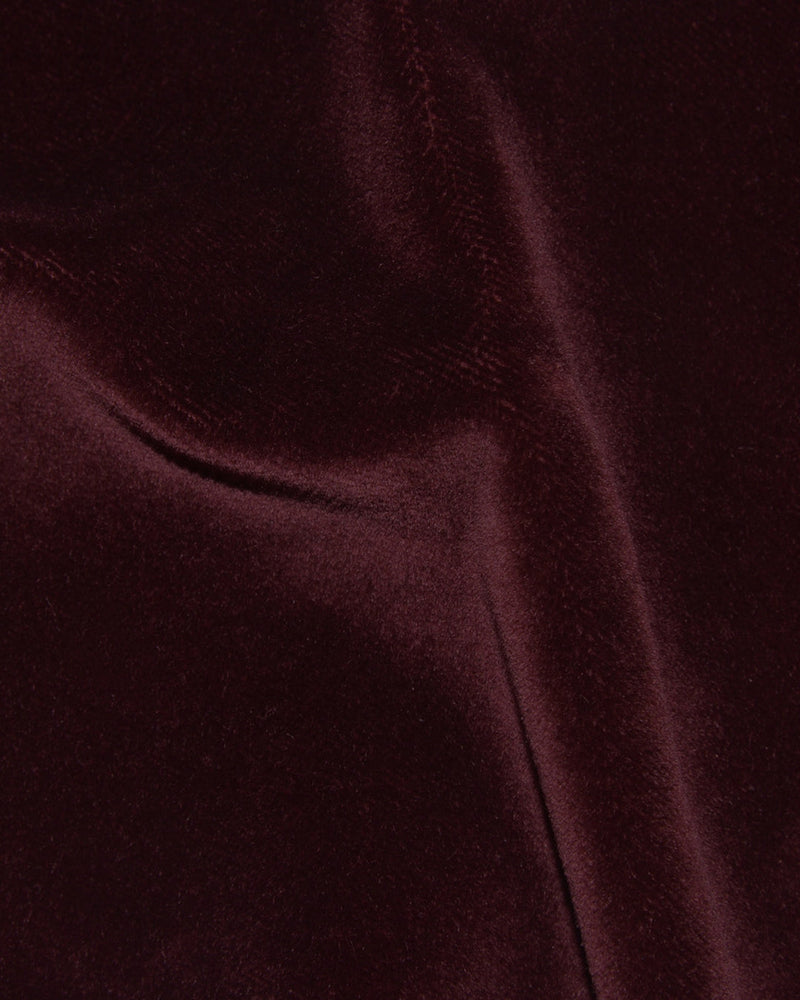 Loro Piana: Maroon Reddish Velvet