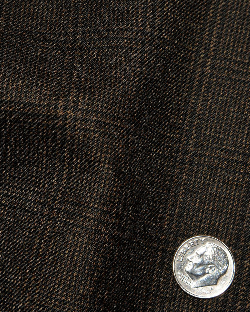 Loro Piana: Dunkelbraunes Mini-Glen-Karo