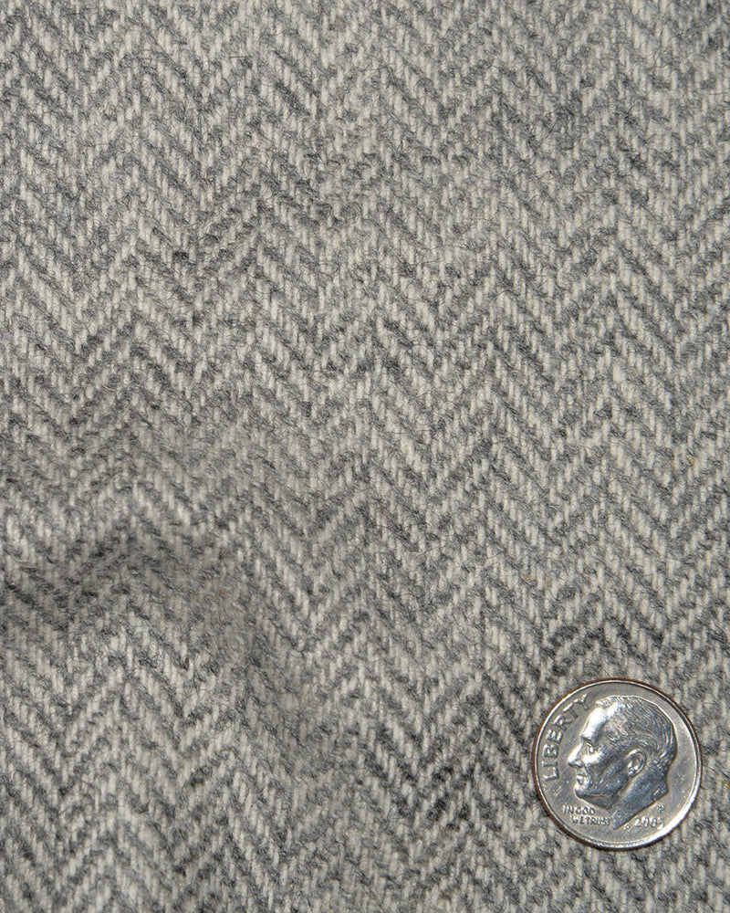 Loro Piana: Grauer Fischgräten-Tweed