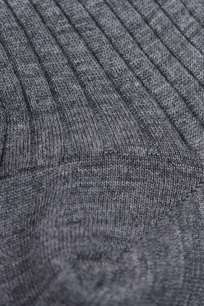 Bresciani Wollsocken-Grigio Medio
