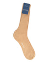 Bresciani  Cotton Rib Socks-Avana