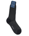 Bresciani-Baumwollrippsocken-Antracite Medio