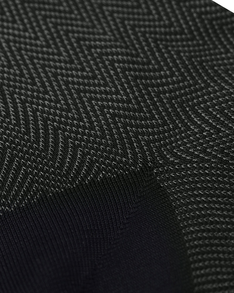Bresciani-Baumwollrippsocken-Antracite Medio