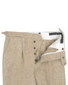 Molloy Herringbone Donegal Tweed Hose - Hellbraun