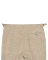 Molloy Herringbone Donegal Tweed Hose - Hellbraun