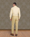 Anzughose aus weichem Twill in sanftem Senfgelb